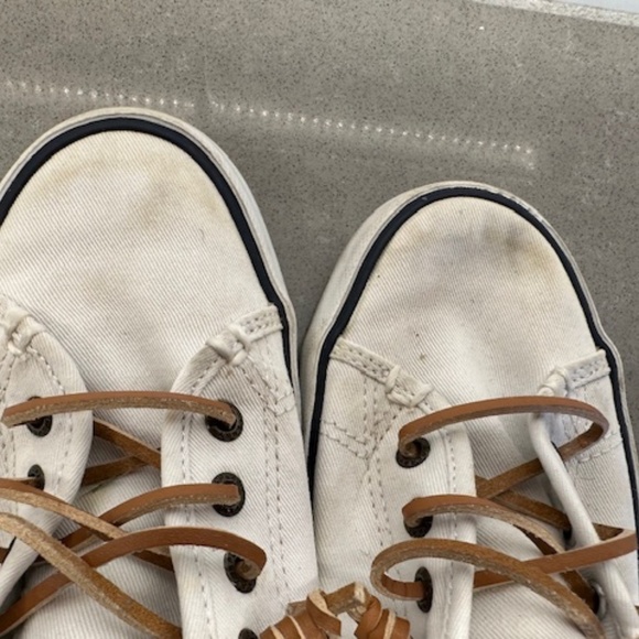 Sperry Women’s Pier View Seacoast White On Canvas Sneakers Size 7.5 - Picture 7 of 8